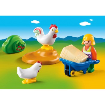 Playmobil Αγρότισσα Με Κοτούλες 6965 4008789069658