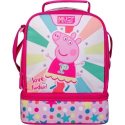 Diakakis imports Τσαντάκι Φαγητού Peppa Pig I Love Funfair Must Team Ισοθερμικό 2 Θήκες 000482841 5205698751783