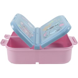 gim Δοχείο φαγητού 3χωρων 800ml Stitch 552-05277 5204549181847