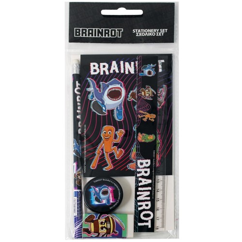 gim σετ σχολικο+μπλοκ  brainrot 343-10755 5204549183797
