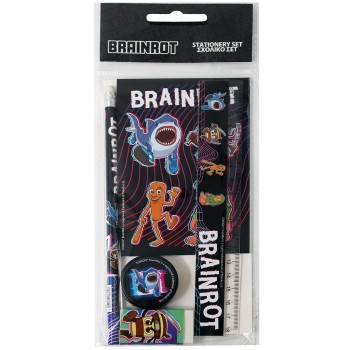 gim σετ σχολικο+μπλοκ  brainrot 343-10755 5204549183797
