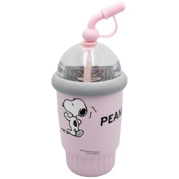 back me up Παγούρι-Θερμός Με Καλαμάκι 400Ml Peanuts 555-84196 5204549181151