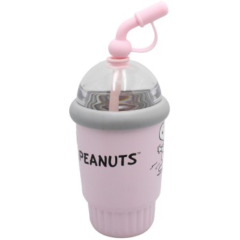 back me up BMU WATER BOTTLE SS WITH STRAW 400Ml PEANUTS 555-84196 5204549181151
