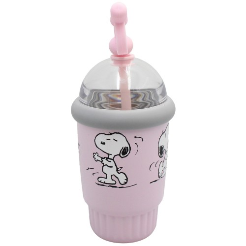 back me up Παγούρι-Θερμός Με Καλαμάκι 400Ml Peanuts 555-84196 5204549181151