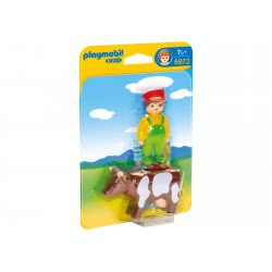 Playmobil Farmer With Cow 6972 4008789069726