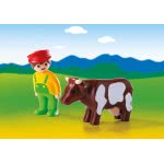 Playmobil Αγρότης Με Αγελάδα 6972 4008789069726