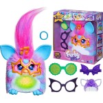 Hasbro Διαδραστικό ηλεκτρονικό βελούδινο παιχνίδι Furby Vibes Blue Razz για κορίτσια και αγόρια 6 G2383 5010996430670