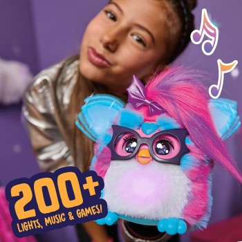 Hasbro Furby Vibes Blue Razz Interactive Electronic Plush Toy for Girls and Boys 6 G2383 5010996430670