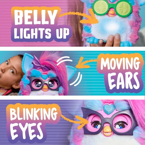 Hasbro Furby Vibes Blue Razz Interactive Electronic Plush Toy for Girls and Boys 6 G2383 5010996430670