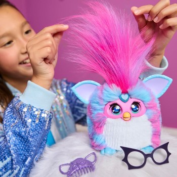 Hasbro Furby Vibes Blue Razz Interactive Electronic Plush Toy for Girls and Boys 6 G2383 5010996430670