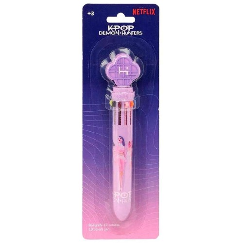 GIM kpop demon hunters Pen With 10 Colors K-Pop Demon Hunters Huntr/X 1Pc. 364-00664 8412688654581