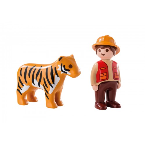 Playmobil 123 Θηροφύλακας Με Τίγρη 6976 4008789069764