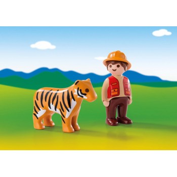 Playmobil 123 Θηροφύλακας Με Τίγρη 6976 4008789069764