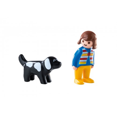 Playmobil 123 Κορίτσι Με Σκυλάκι 6977 4008789069771