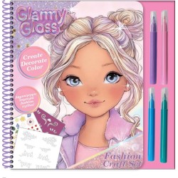 Diakakis imports Fashion Coloring Activity Set 23x24cm Glammy Gloss 000630023 5205698840425