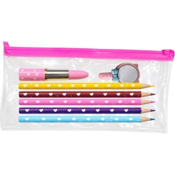 Diakakis imports Coloring Set 40 Sheets With Stickers & Pencils 29,5x21cm Glammy Gloss 000630027 5205698840463