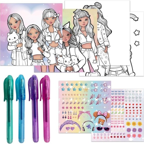 Diakakis imports Σετ Ζωγραφικής Μόδας Glammy Gloss με κολιέ και  30 σελίδων 27x26εκ 000630025 5205698840449