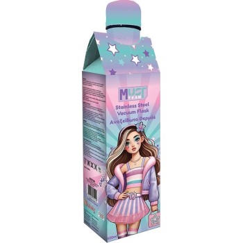 Diakakis imports Vacuum Flask Stainless Steel Must Team Fashion Girl 500 Ml 000587484 5205698821943