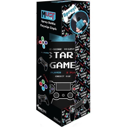 Diakakis imports Water Canteen Pctg Must Team Start Game 600 Ml With Spray 000587491 5205698822100