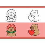 Diakakis imports Notebook Pin A4 Must Team Capybara 40 Sheets 2 Drawings 000587457 5205698821110