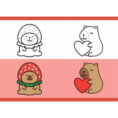 Diakakis imports Notebook Pin A4 Must Team Capybara 40 Sheets 2 Drawings 000587457 5205698821110