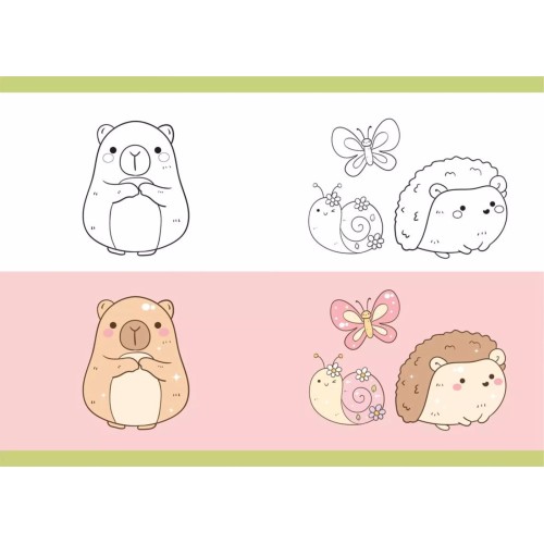 Diakakis imports Notebook Pin A4 Must Team Capybara 40 Sheets 2 Drawings 000587457 5205698821110