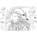 Diakakis imports Must Team Football Drawing Pad – Astronaut with Auto-Stencil- 2 Pages Chrom. 2 Drawings 000587405 5205698815928