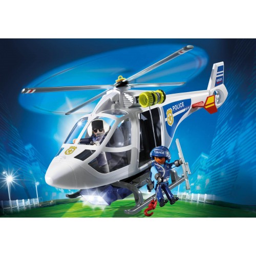 Playmobil Ελικόπτερο Αστυνομίας Με Προβολέα LED 6921 4008789069214