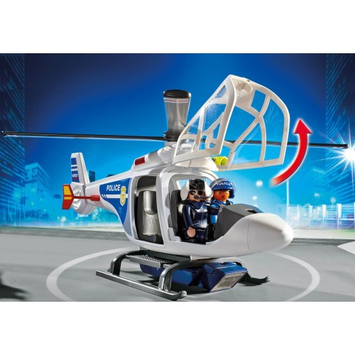Playmobil Ελικόπτερο Αστυνομίας Με Προβολέα LED 6921 4008789069214