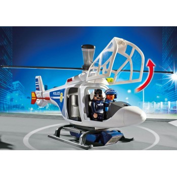 Playmobil Ελικόπτερο Αστυνομίας Με Προβολέα LED 6921 4008789069214