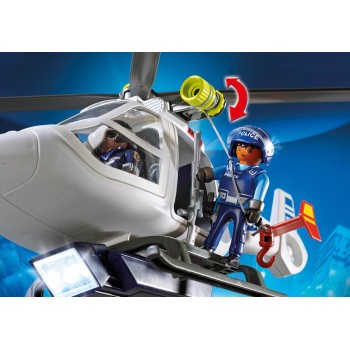 Playmobil Ελικόπτερο Αστυνομίας Με Προβολέα LED 6921 4008789069214