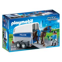 Playmobil Τρέιλερ Μεταφοράς Αλόγου Αστυνομίας 6922 4008789069221