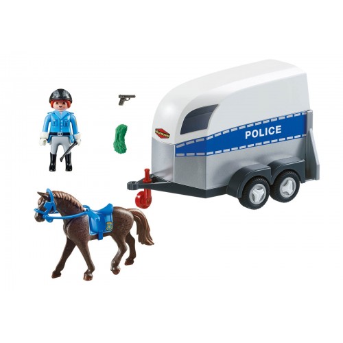Playmobil Τρέιλερ Μεταφοράς Αλόγου Αστυνομίας 6922 4008789069221