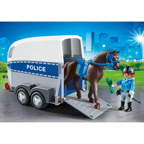 Playmobil Τρέιλερ Μεταφοράς Αλόγου Αστυνομίας 6922 4008789069221