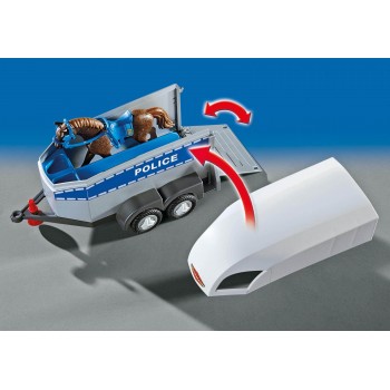 Playmobil Τρέιλερ Μεταφοράς Αλόγου Αστυνομίας 6922 4008789069221