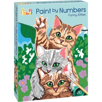 As company Happi Hobbi Happihobbi Paint By Numbers Funny Kitties 1038-41026 5203068410261