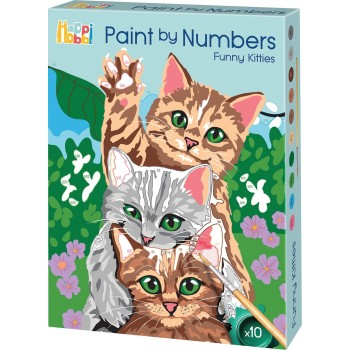 As company Happi Hobbi Happihobbi Paint By Numbers Funny Kitties 1038-41026 5203068410261