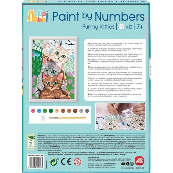 As company Happi Hobbi Happihobbi Paint By Numbers Funny Kitties 1038-41026 5203068410261