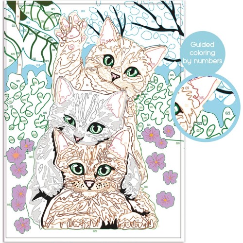 As company Happi Hobbi Happihobbi Paint By Numbers Funny Kitties 1038-41026 5203068410261