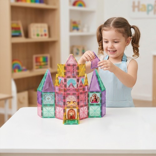 As company Happihobbi Magnetic Princess Blocks 50 pcs for 3+ Years 1029-64604 5203068646042