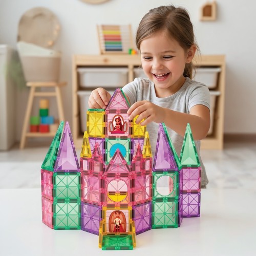 As company happihobbi μαγνητικά τουβλάκια princess 50 τμχ για 3+ ετών 1029-64604 5203068646042