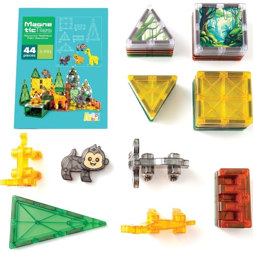 As company happihobbi μαγνητικά τουβλάκια adventure 44 τμχ για 3+ ετών 1029-64603 5203068646035