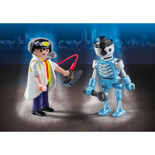 Playmobil Duo Pack Επιστήμονας Και Ρομπότ 6844 4008789068446