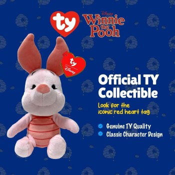 ty Χνουδωτό beanie babies disney winnie the pooh piglet 15εκ 1607-44040 008421440405