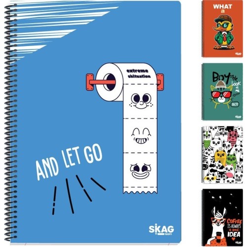 SKAG Θεματικό Τετράδιο JOLLY 17x25 3θεμ 80γρ. 309714 5201303309714
