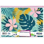SKAG Girl No. 6 Coloring Pad, A4 Size, With 101 Sheets Of Quality Paper And 8 Different Designs 296731 5201303296731