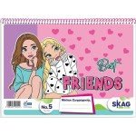 SKAG Μπλόκ Ζωγραφικής Κορίτσι Ν.5 Α4 51Φ 292214 5201303292214