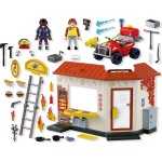 Playmobil City Action Fire Quad With Burger Shop 72195 4008789721952