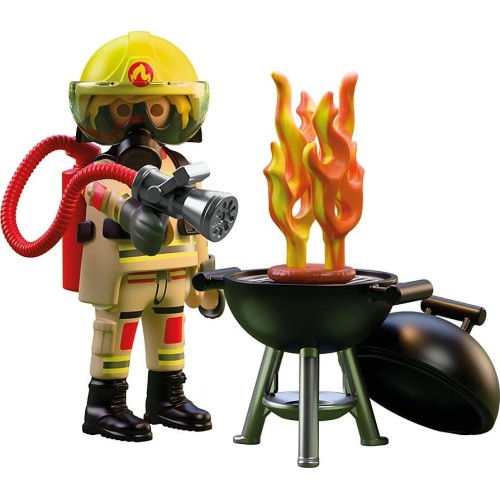 Playmobil Specials Plus Firefighter With Make-believe Fire 72149 4008789721495