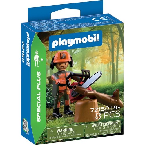 Playmobil Specials Plus Forest Worker With Chainsaw 72150 4008789721501